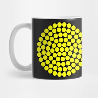 Circle Packing Yellow 91 Mug